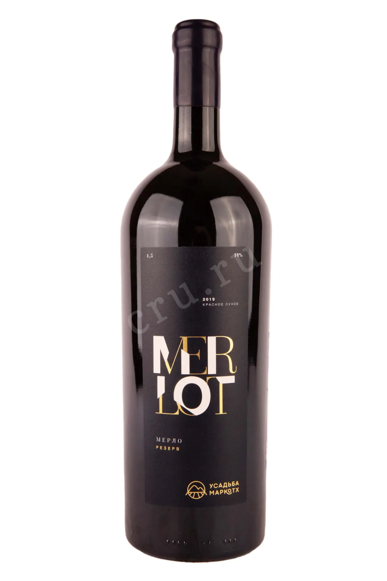 Фото — Вино Усадьба Маркотх Мерло Резерв 2019 1.5 л