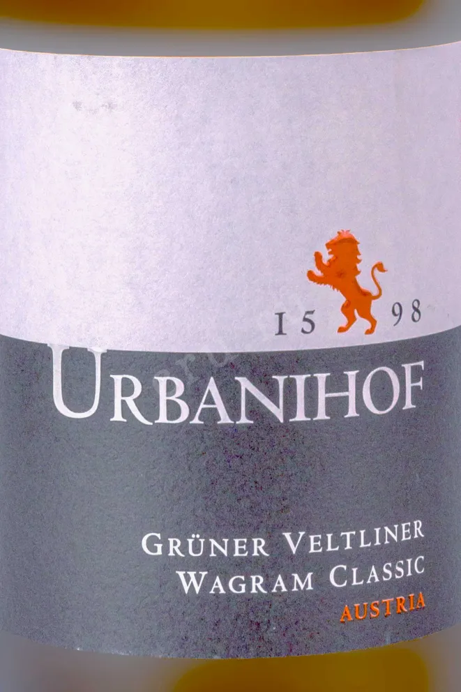 Этикетка Urbanihof Gruner Veltliner Wagram Classic 2023 0.75 л
