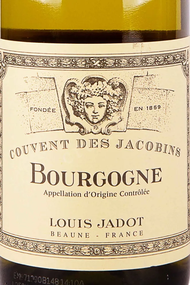 Этикетка Louis Jadot Bourgogne Couvent des Jacobins 2022 0.75 л