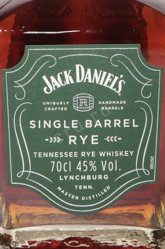 Этикетка Jack Daniels Single Barrel Rye gift box 0.75 л