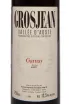 Этикетка Grosjean Gamay Vallee d'Aoste DOC 2021 0.75 л