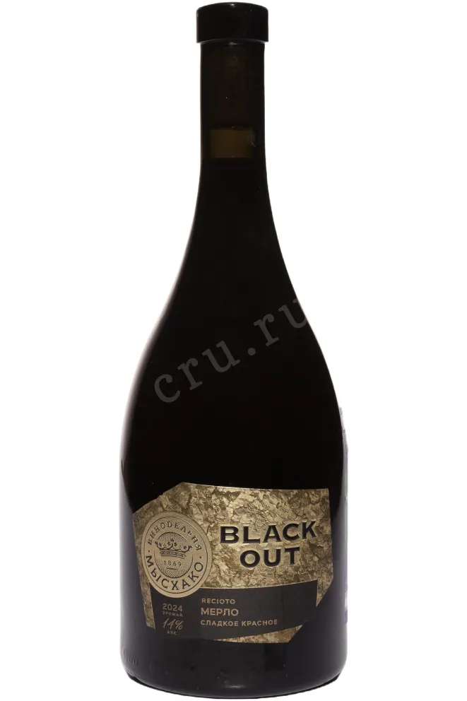 Вино Мысхако Блэк Аут Речото Мерло 2024 0.75 л