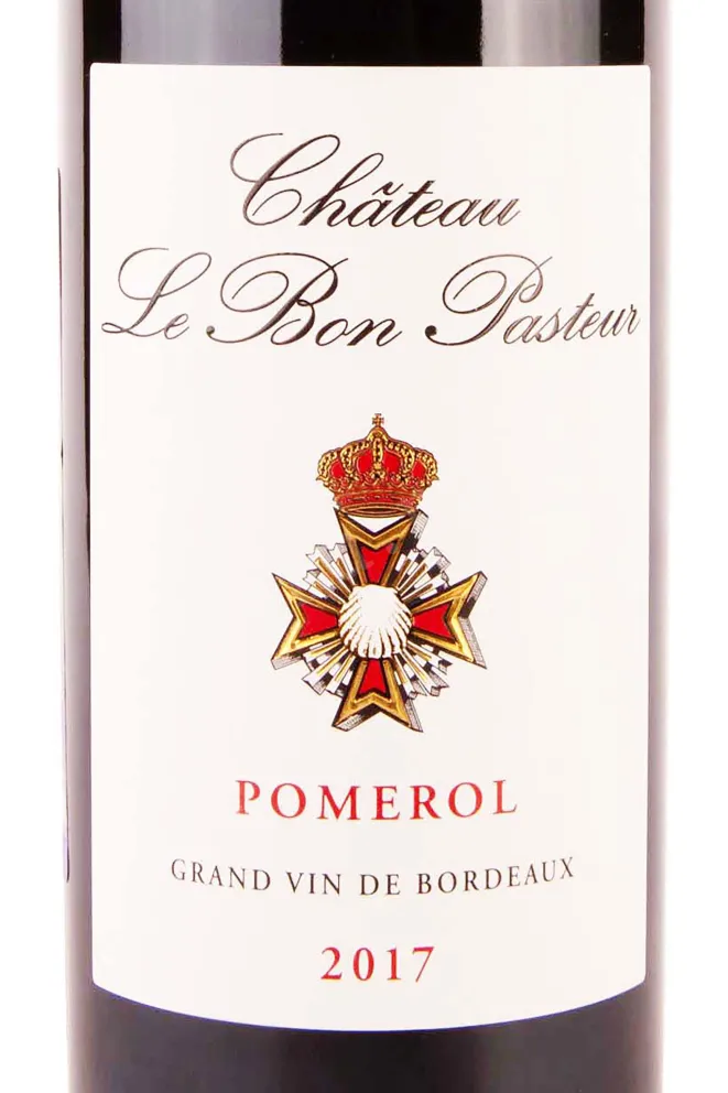 Этикетка Chateau Le Bon Pasteur Pomerol 2017 0.75 л