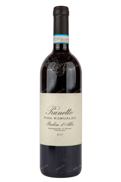 Вино Prunotto Barbera d'Alba DOC Pian Romualdo 2020 0.75 л