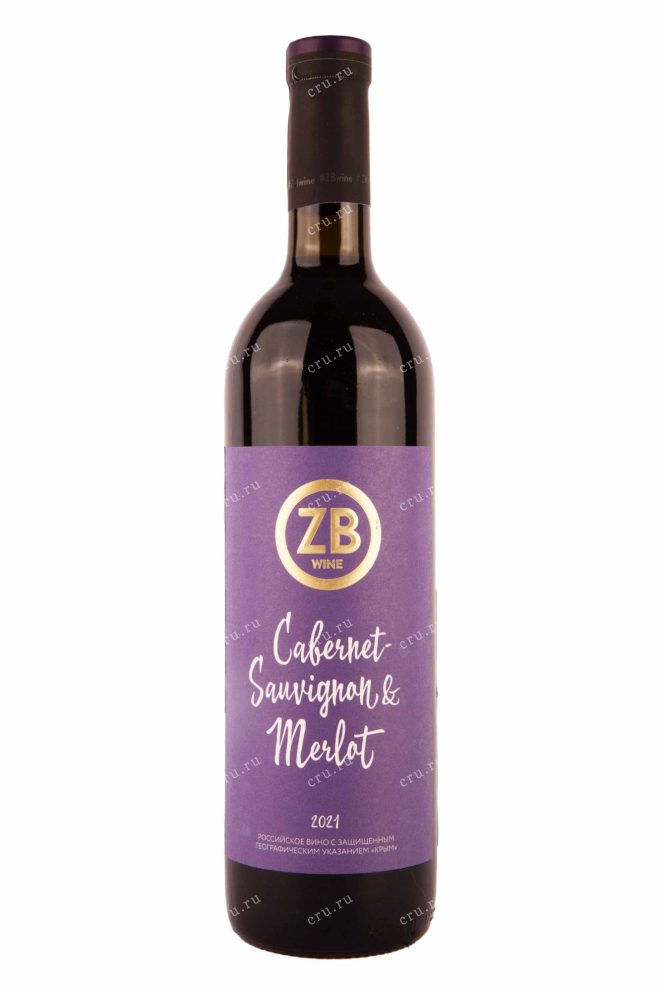 Вино ЗБ вайн Каберне Совиньон и Мерло 2022 0.75 л