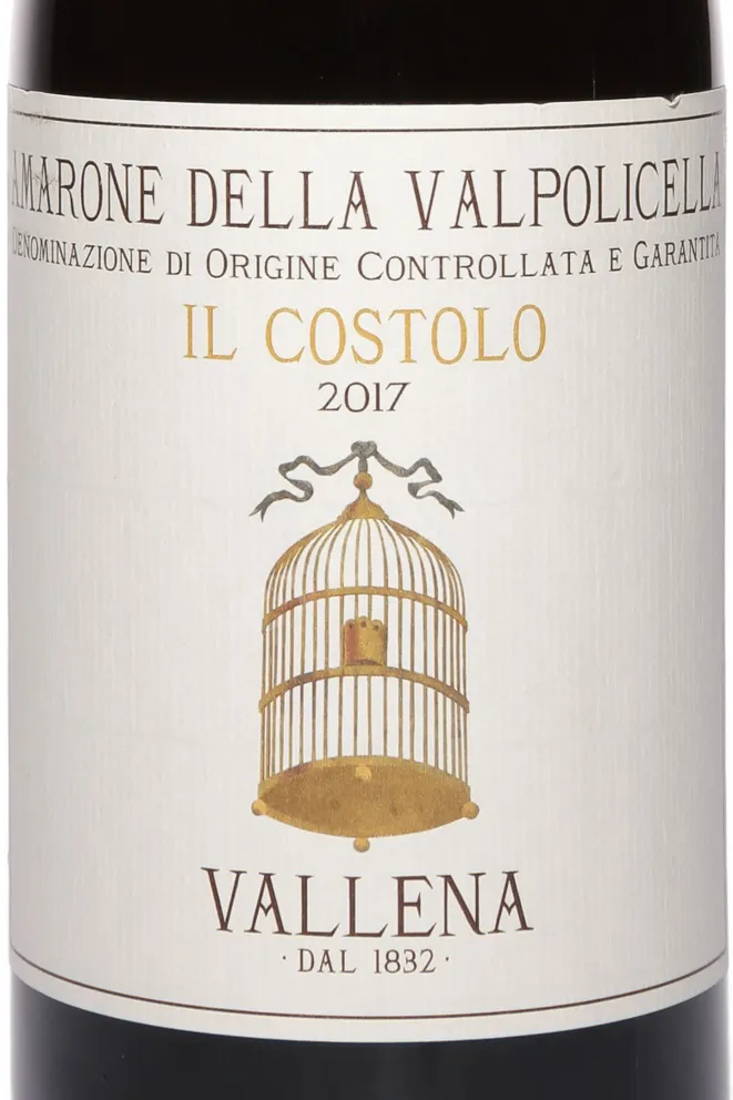 Этикетка Amarone della Valpolicella Il Costolo Vallena 2017 0.75 л