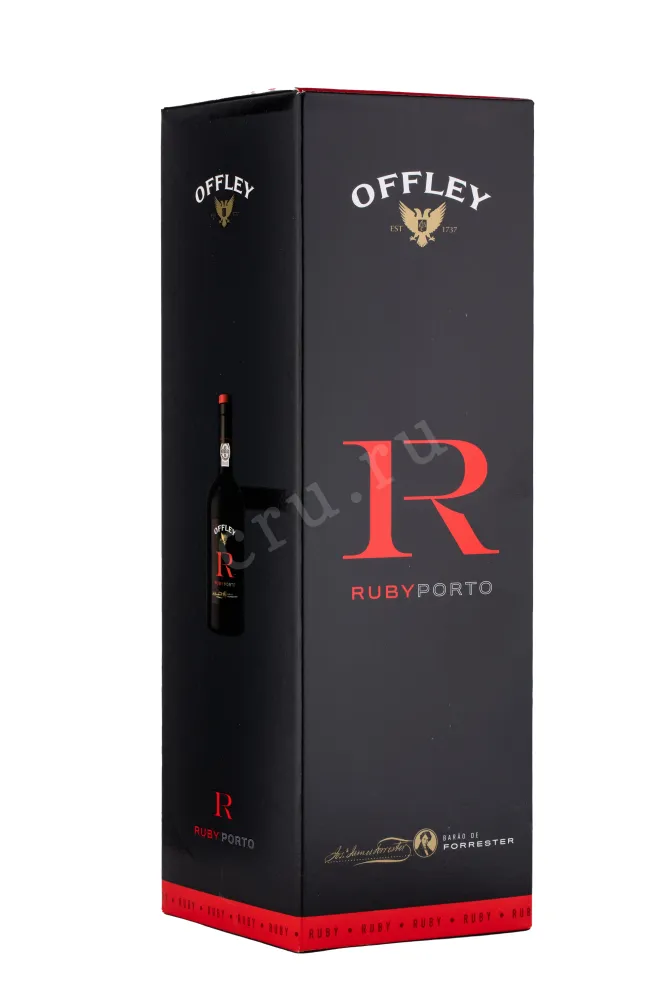 Подарочная коробка портвейна Оффли Руби 0.75 л