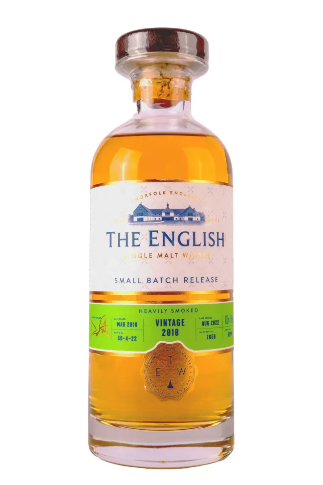 Бутылка English Small Batch Release Heavily Smoked Vintage gift box 2010 0.7 л