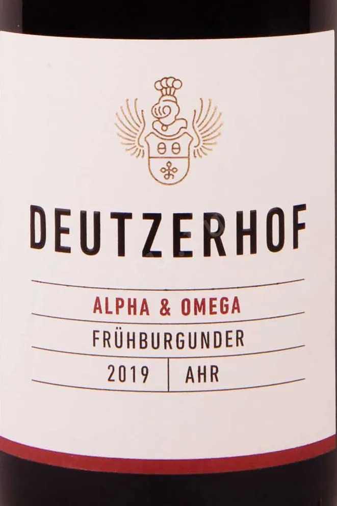 Этикетка Deutzerhof Alpha & Omega Fruhburgunder 2019 0.75 л