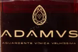 Этикетка Adamus Aguardente Vinica 20 years old in gift box 2000 0.7 л