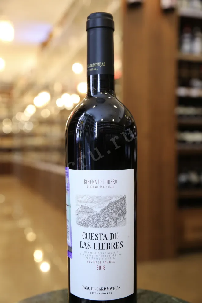 В магазине Крю Профи Pago de Carraovejas Cuesta de Las Liebres Ribera del Duero DO 2018 0.75 л