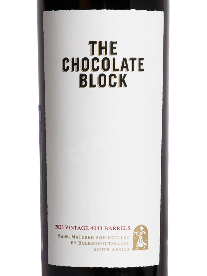 Этикетка Boekenhoutskloof The Chocolate Block 2023 0.75 л