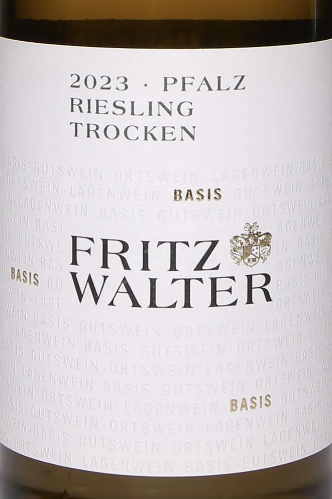 Этикетка Fritz Walter Riesling Trocken 2023 0.75 л