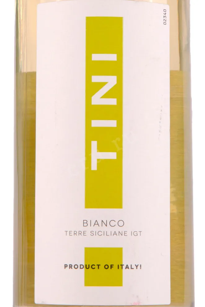 Этикетка TINI Bianco Terre Siciliane 2020 0.75 л