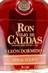 Этикетка Viejo de Caldas Leon Dormido 12 years old gift box 0.75 л