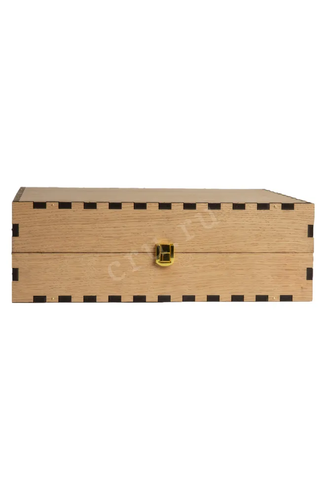 Gift White Wooden Box For Three Bordeaux Bottles
