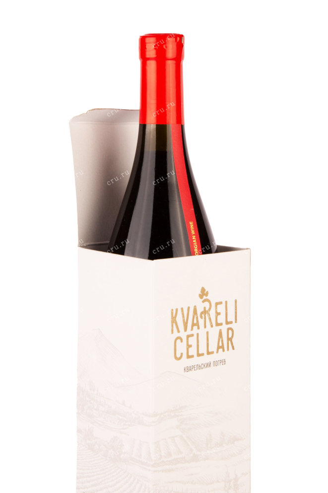 В подарочной коробке Kindzmarauli Premium Kvareli Cellar gift box 2019 0.75 л