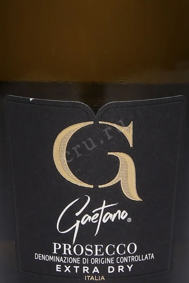 Этикетка Gaetano Prosecco Extra Dry 2024 0.75 л