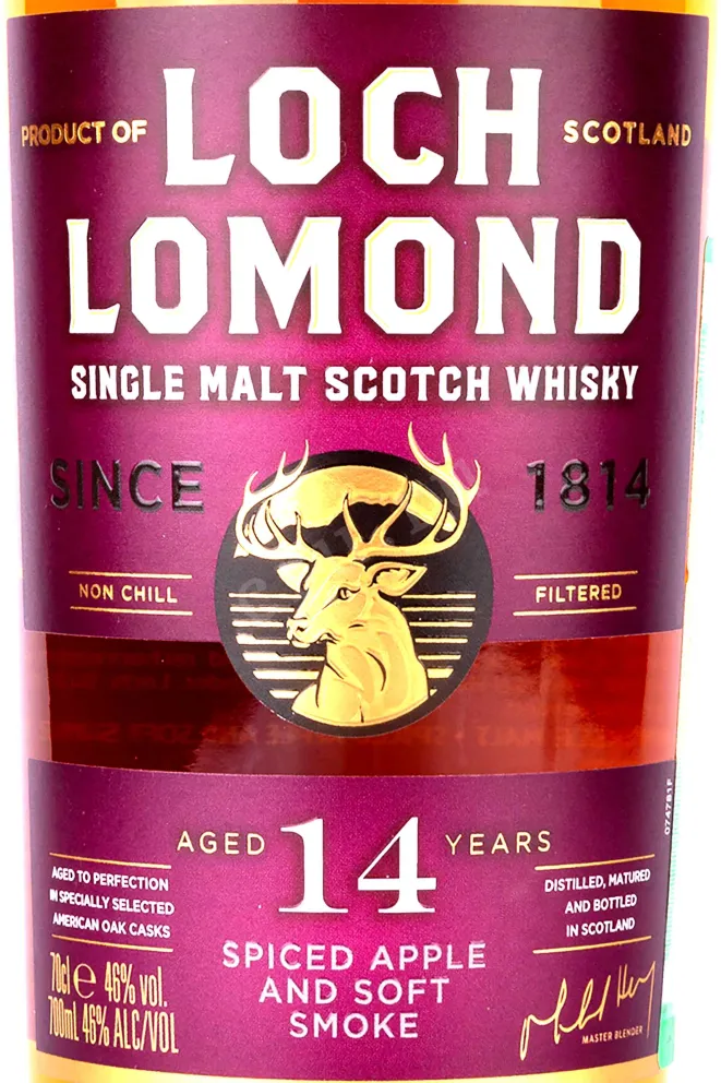 Этикетка Loch Lomond 14 Years Old gift box 0.7 л