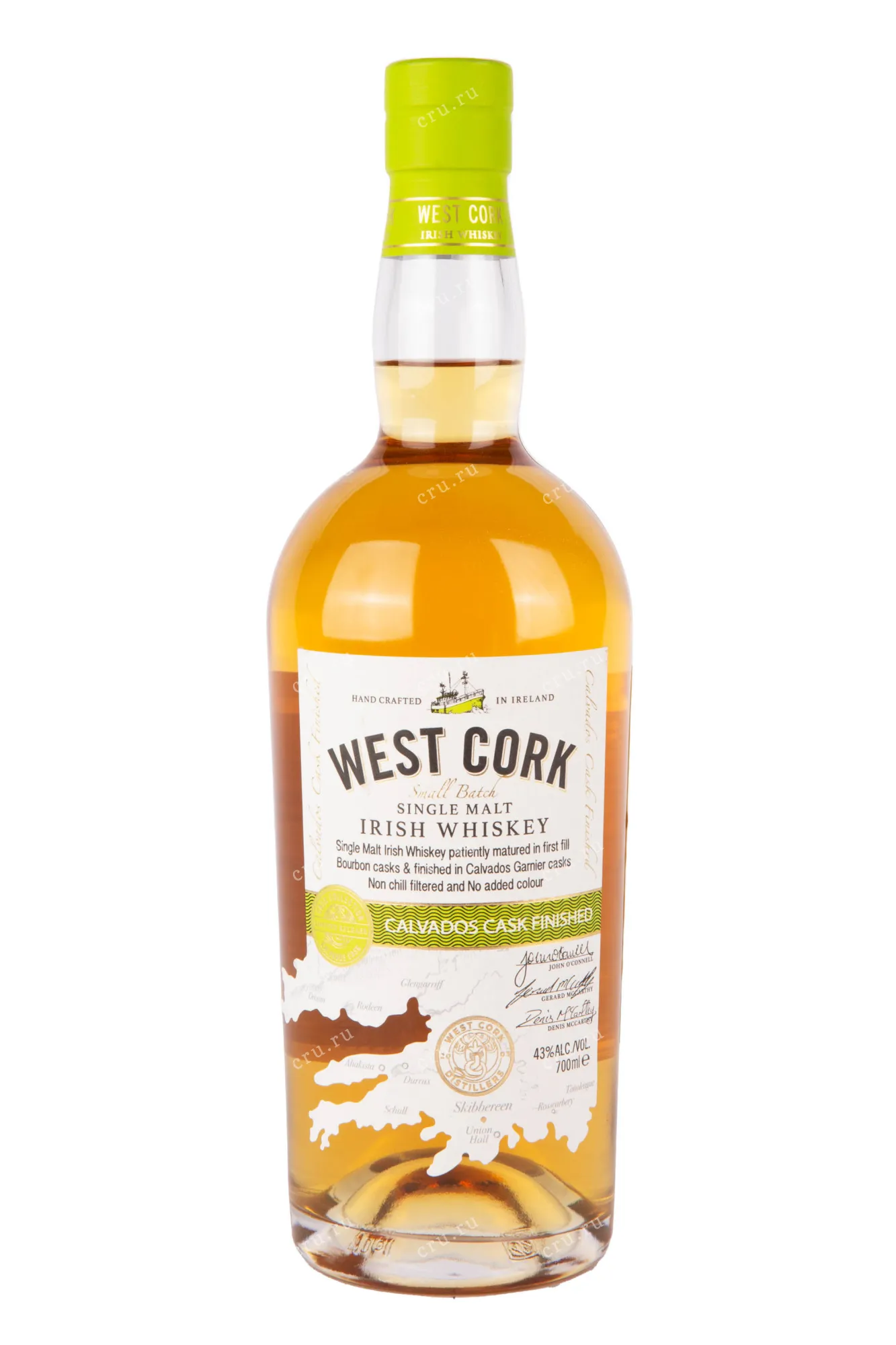 Фото — Виски West Cork Small Batch Calvados Cask  0.7 л