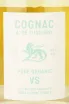 Этикетка A. de Fussigny Pure Organic VS 0.7 л