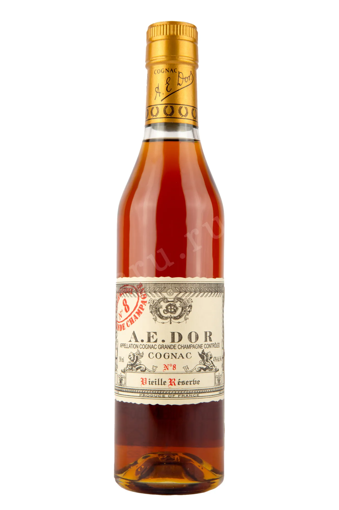 Фото — Коньяк A.E. Dor №8 from gift set  0.35 л