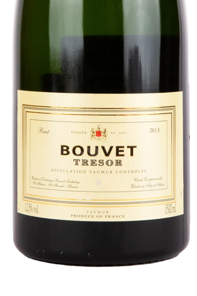 Этикетка игристого вина Bouvet Tresor Brut 2013 1.5 л