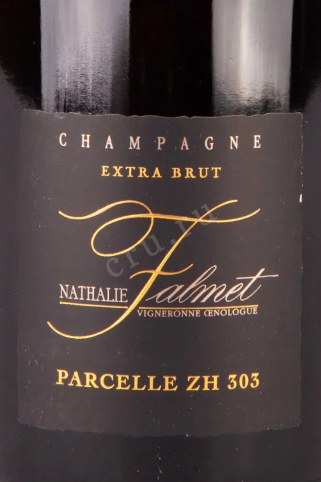 Этикетка Nathalie Falmet Cuvee ZH 303 gift box 2014 0.75 л