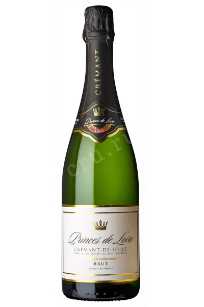 Игристое вино Princes de Loire Blanc Brut Cremant de Loire AOC 2022 0.75 л