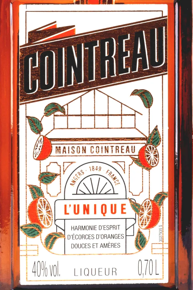 Этикетка Cointreau 0.7 л