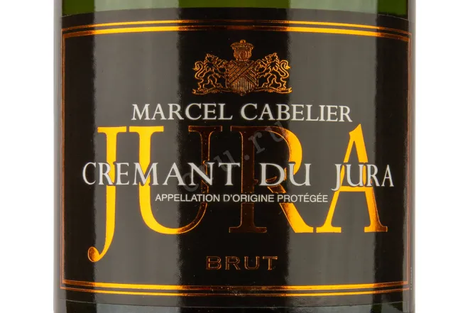 Этикетка Marcel Cabelier Cremant du Jura Blanc de Noir Brut 2019 0.75 л