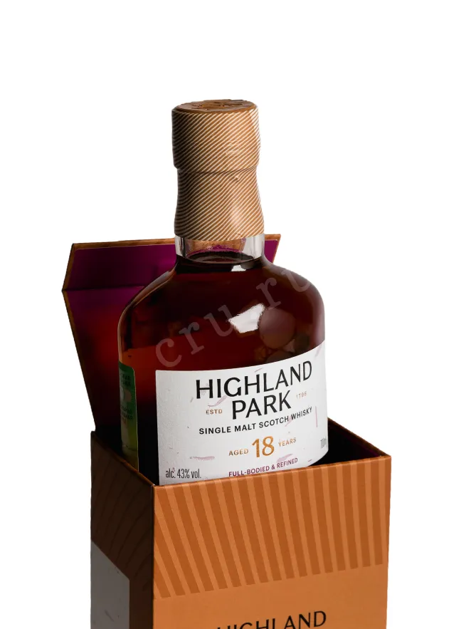 В подарочной коробке Highland Park 18 years 0.7 л