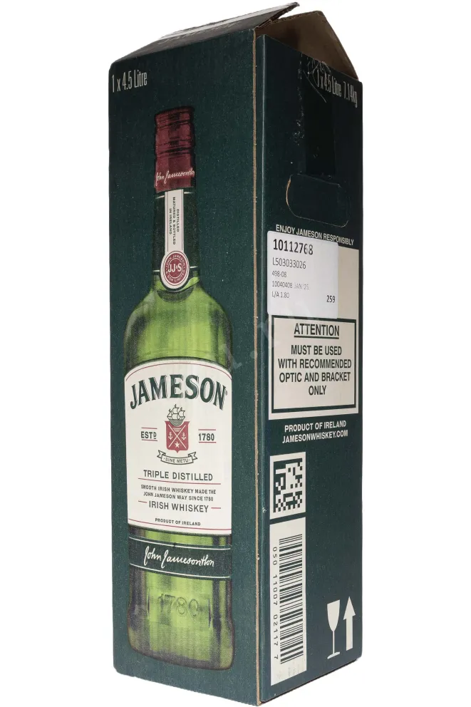 Подарочная коробка Jameson Triple Distilled in gift box 4.5 л
