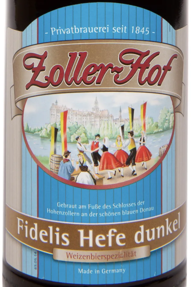 Этикетка Zoller-Hof Fidelis Hefe Hell 0.5 л