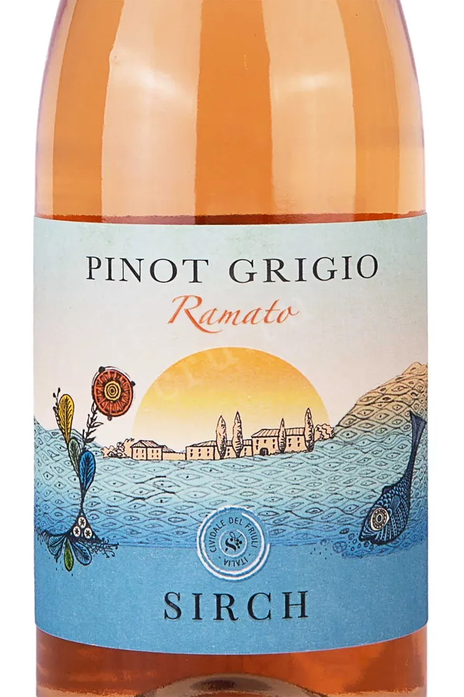 Этикетка Sirch Pinot Grigio Ramato 2022 0.75 л