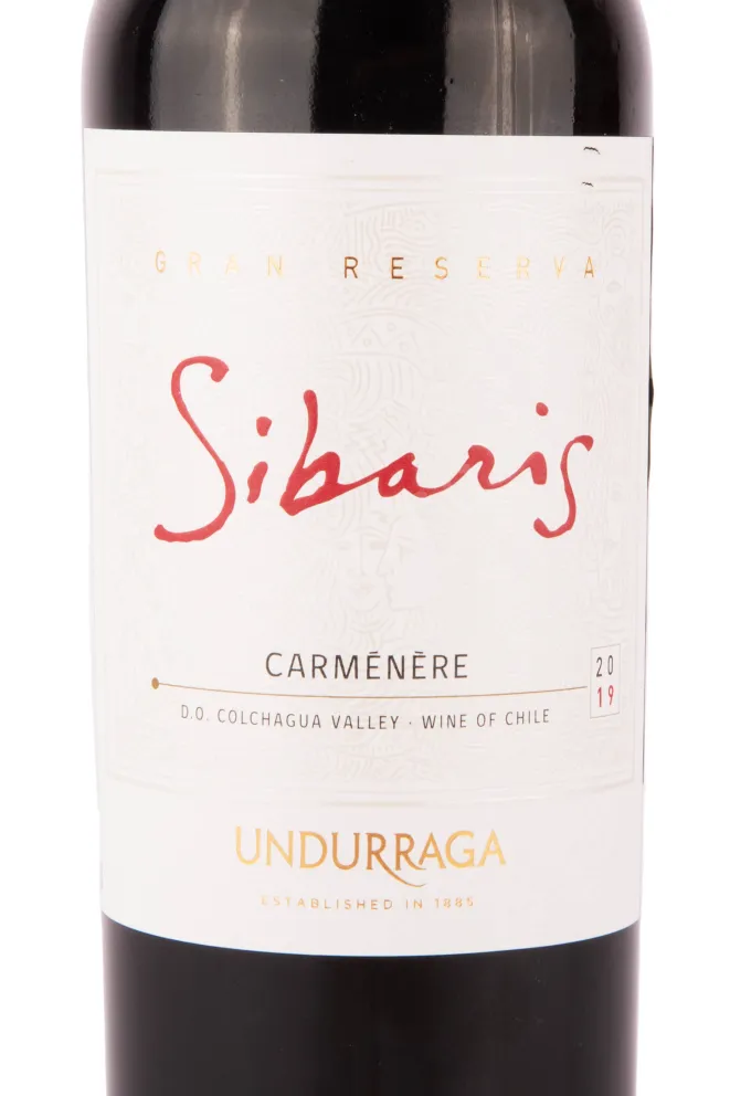 Вино Undurraga Sibaris Carmenere Grand Reserva 2020 0.75 л