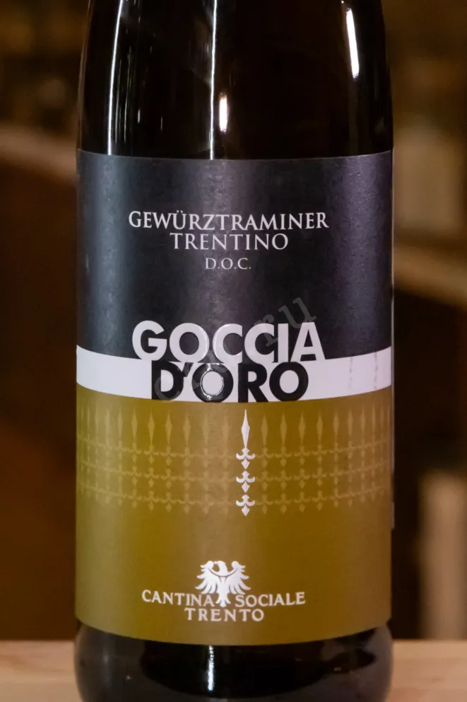 В магазине Крю Профи Cantina di Trento Goccia D'Oro Gweurztraminer Trentino DOC 2023 0.75 л