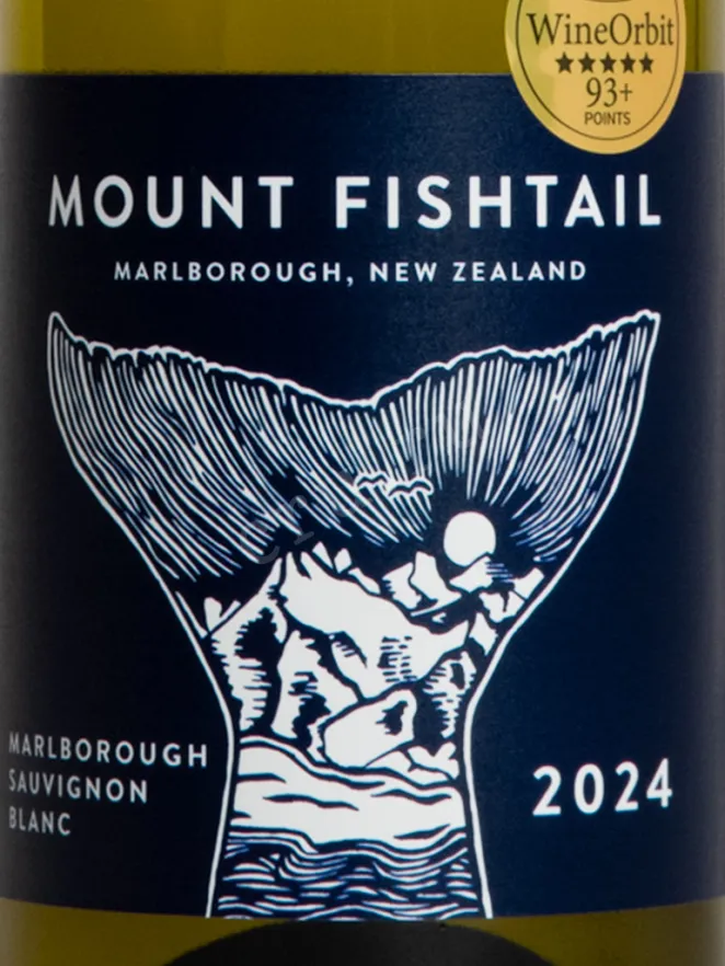 Этикетка Mount Fishtail Sauvignon Blanc Marlborough 2025 0.75 л