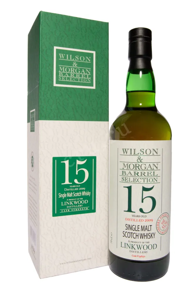 Виски Wilson&Morgan Barrel Selection Linkwood Sherry Finish 15 years in gift box  0.7 л