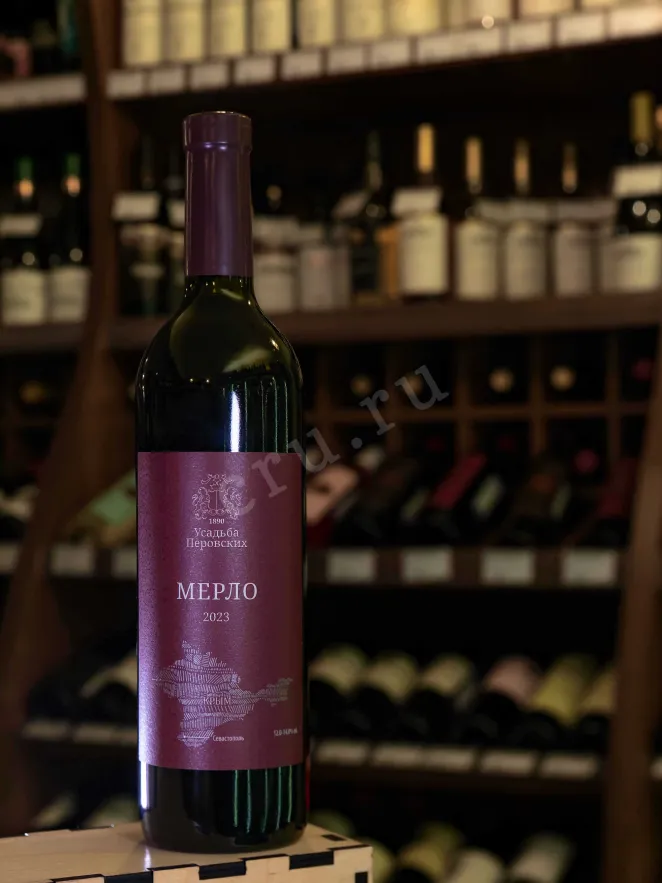 В магазине Крю Профи Usudba Perovskih Merlot Red Dry 2023 0.75 л