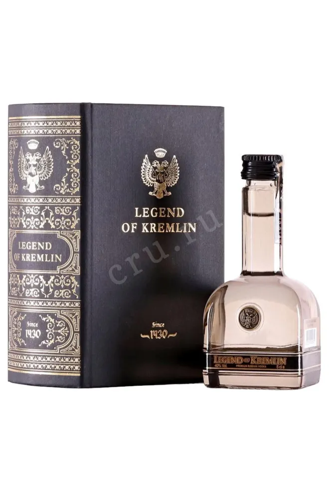 Водка Легенда Кремля в подарочной упаковке  0.05 л