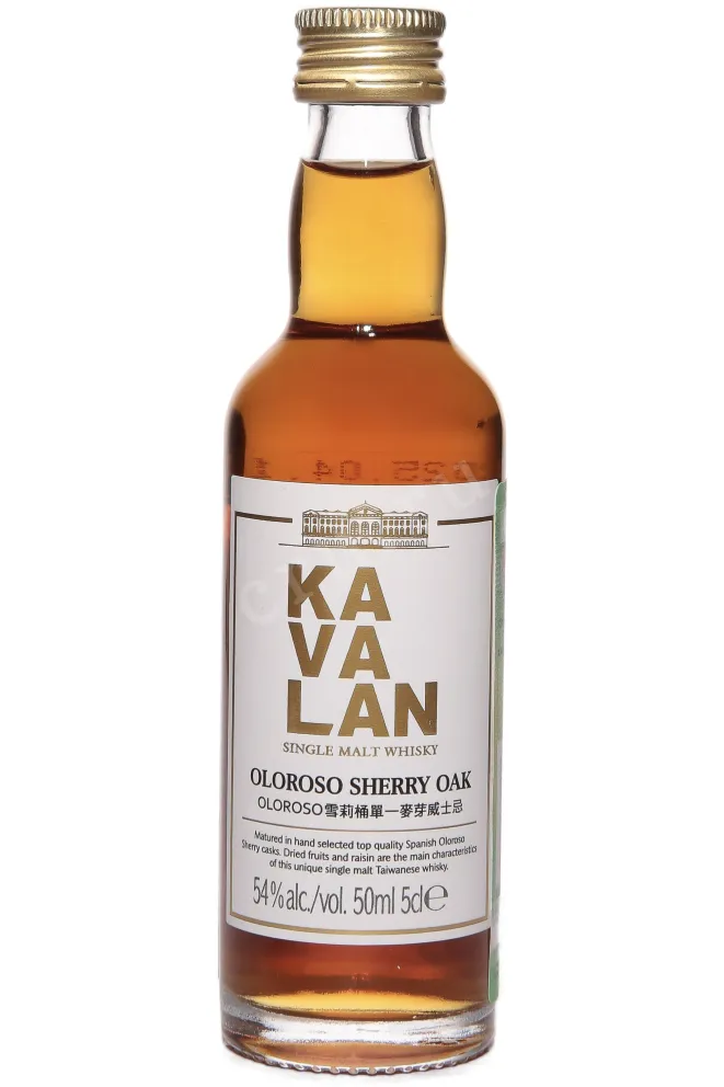 Бутылка Kavalan Oloriso Sherry Oak in tube 0.05 л