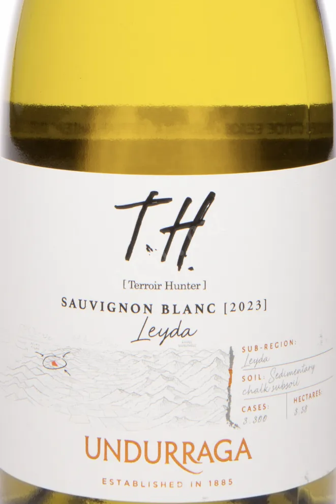 Этикетка TH (Terroir Hunter) Undurraga Sauvignon Blanc Leyda DO 2023 0.75 л
