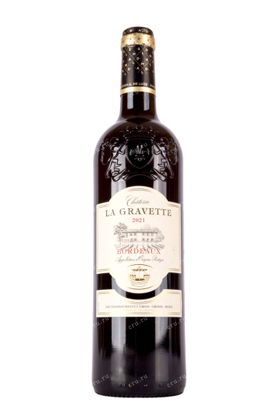 Вино Chateau La Gravette Bordeaux rouge 2021 0.75 л