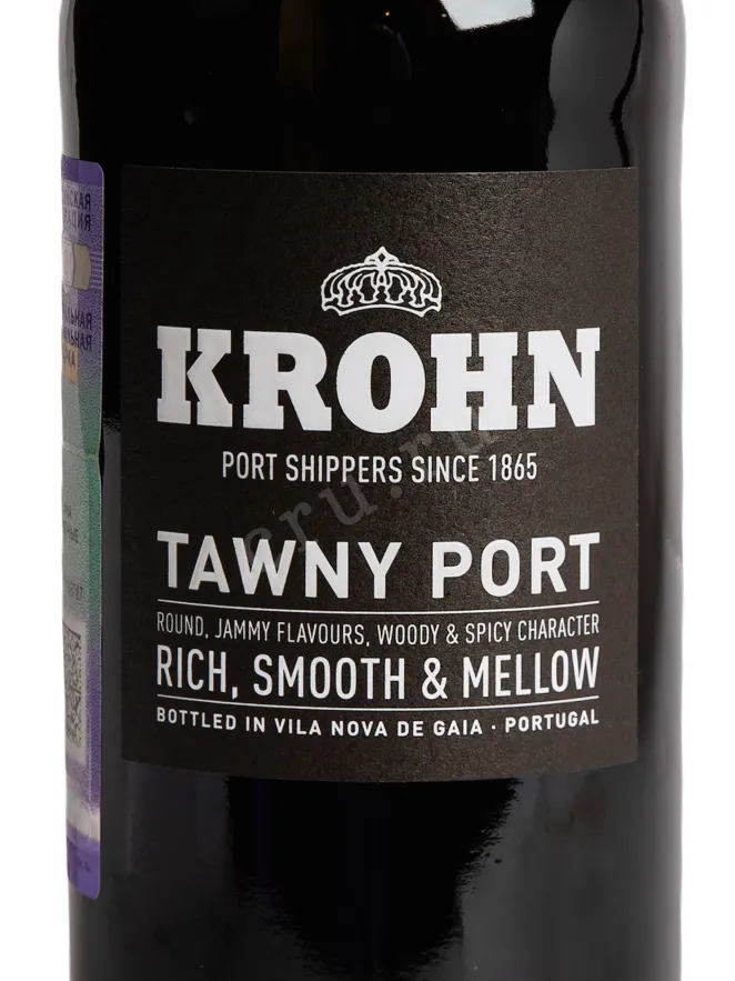 Этикетка Krohn Tawny 2016 0.75 л