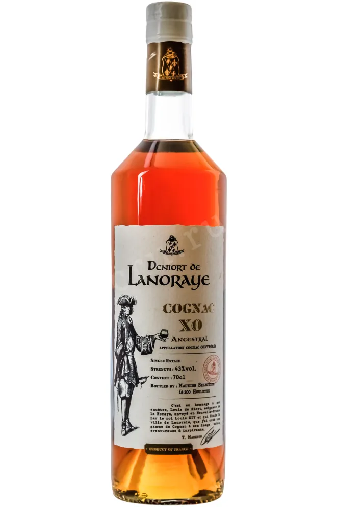 Бутылка Коньяк Деньор де Ланорэ ХО 43% 0,7л в п/у Франция