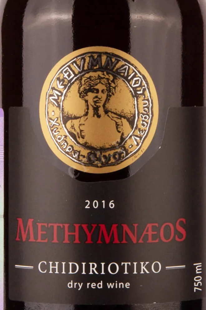 Этикетка Methymnaeos Chidiriotiko 2016 0.75 л