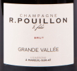 Этикетка игристого вина R. Pouillon Et Fils Grande Vallee 0.75 л