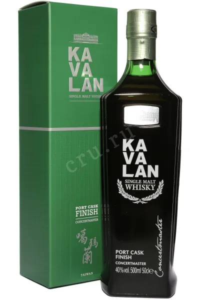 Виски Kavalan Concertmaster Port Cask Finish in gift box  0.5 л