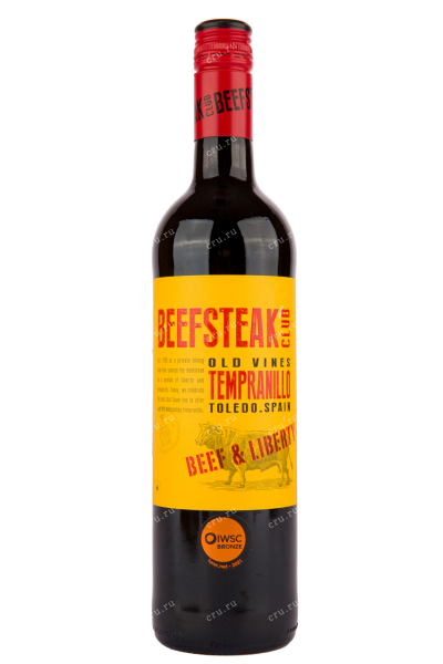 Вино Beefsteak Club Beef & Liberty Tempranillo 2020 0.75 л